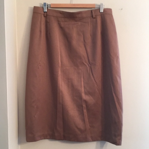 NWOT plus size vintage taupe skirt - Picture 4 of 7